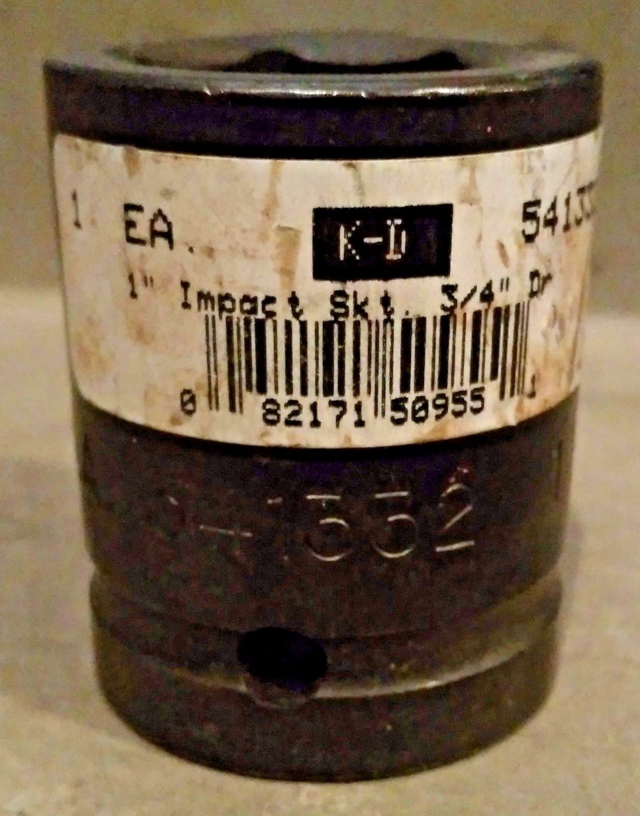 KD Tools 541332 3/4" Drive SAE Impact Socket 1" USA