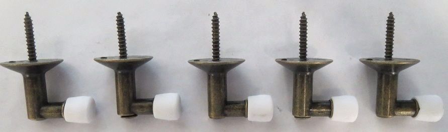 Taymor 25-4635AB Antique Brass Angle Steel Doorstop 5pcs