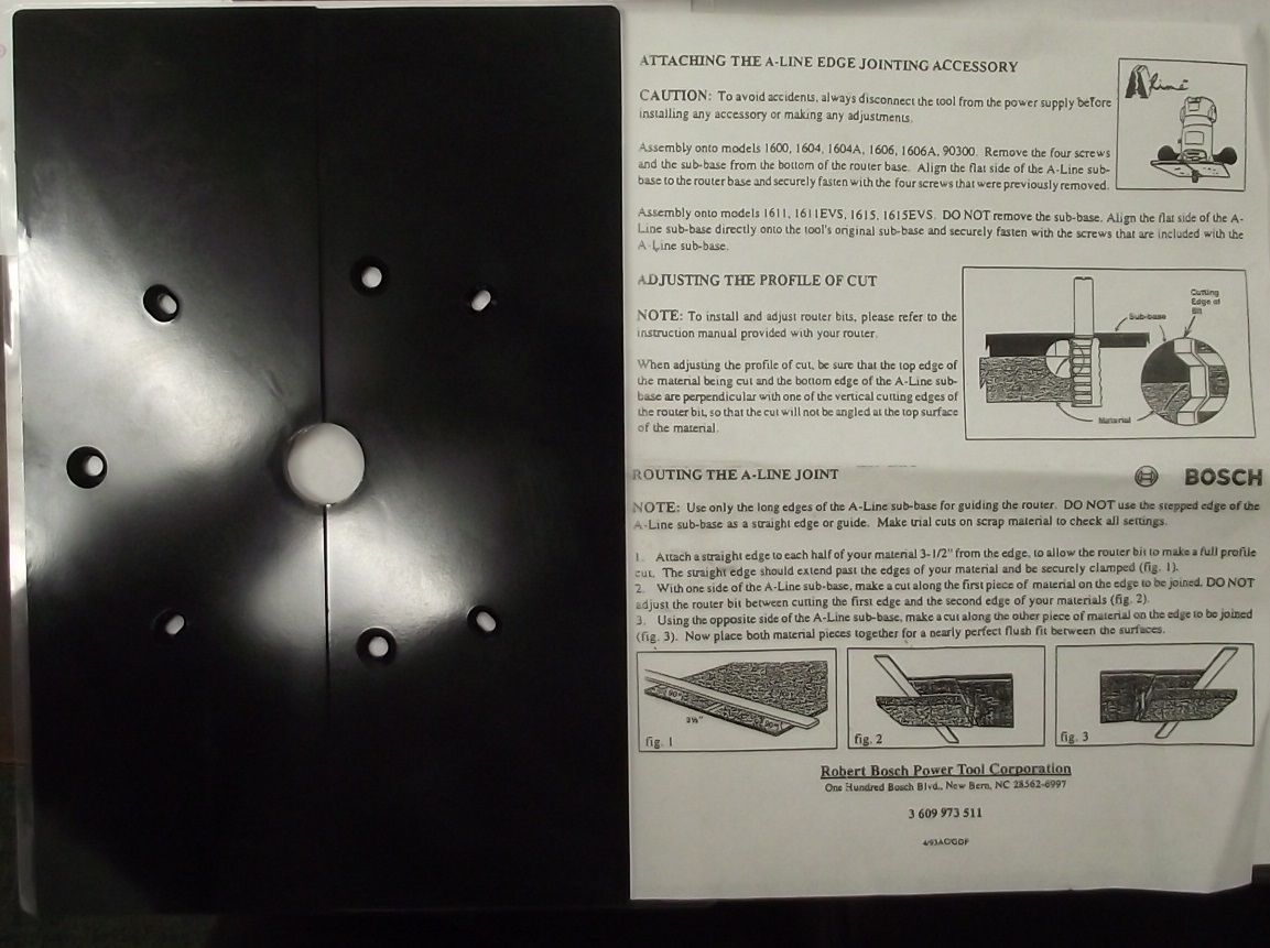 Bosch 3601039504 A-Line Router Subbase USA