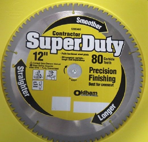Oldham 120C480 Super Duty 12" x 80 Carbide Saw Blade