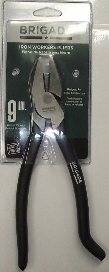 Brigade BR10696 9" Iron Workers Cushion Grip Pliers