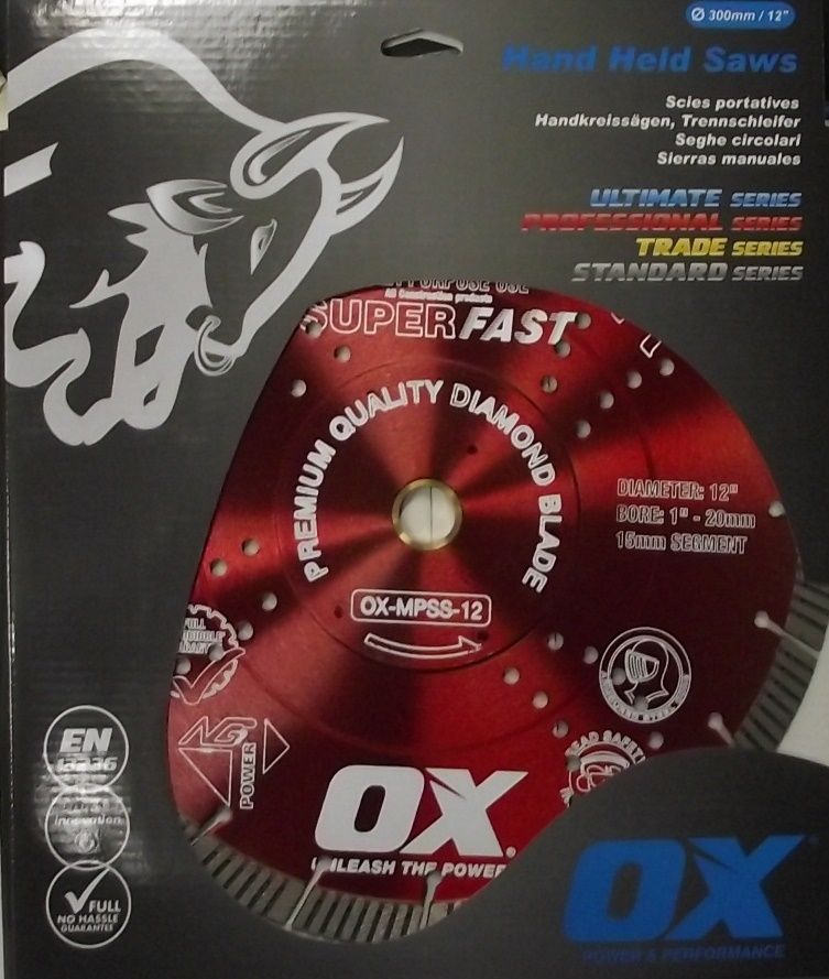 OX Professional MPSS-12 12" Superfast Segmented Turbo Diamond Saw Blade