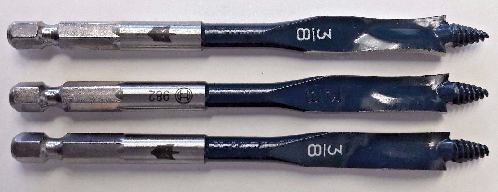 Bosch DSBS1003 3/8" x 4" Dare Devil Spade Stubby Drill Bit Bulk 3PCS