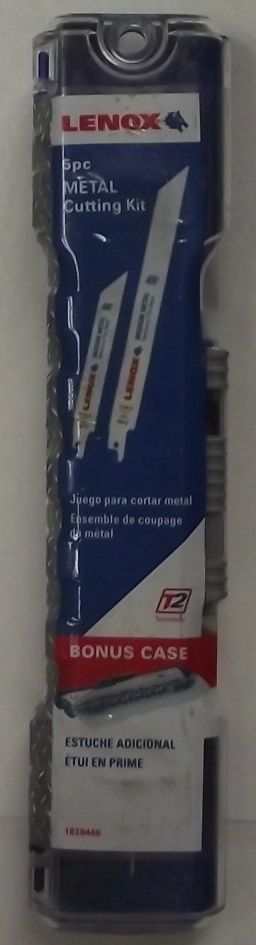 LENOX 1839466 Metal Cutting Reciprocating Saw Blade Kit 5 Blades USA