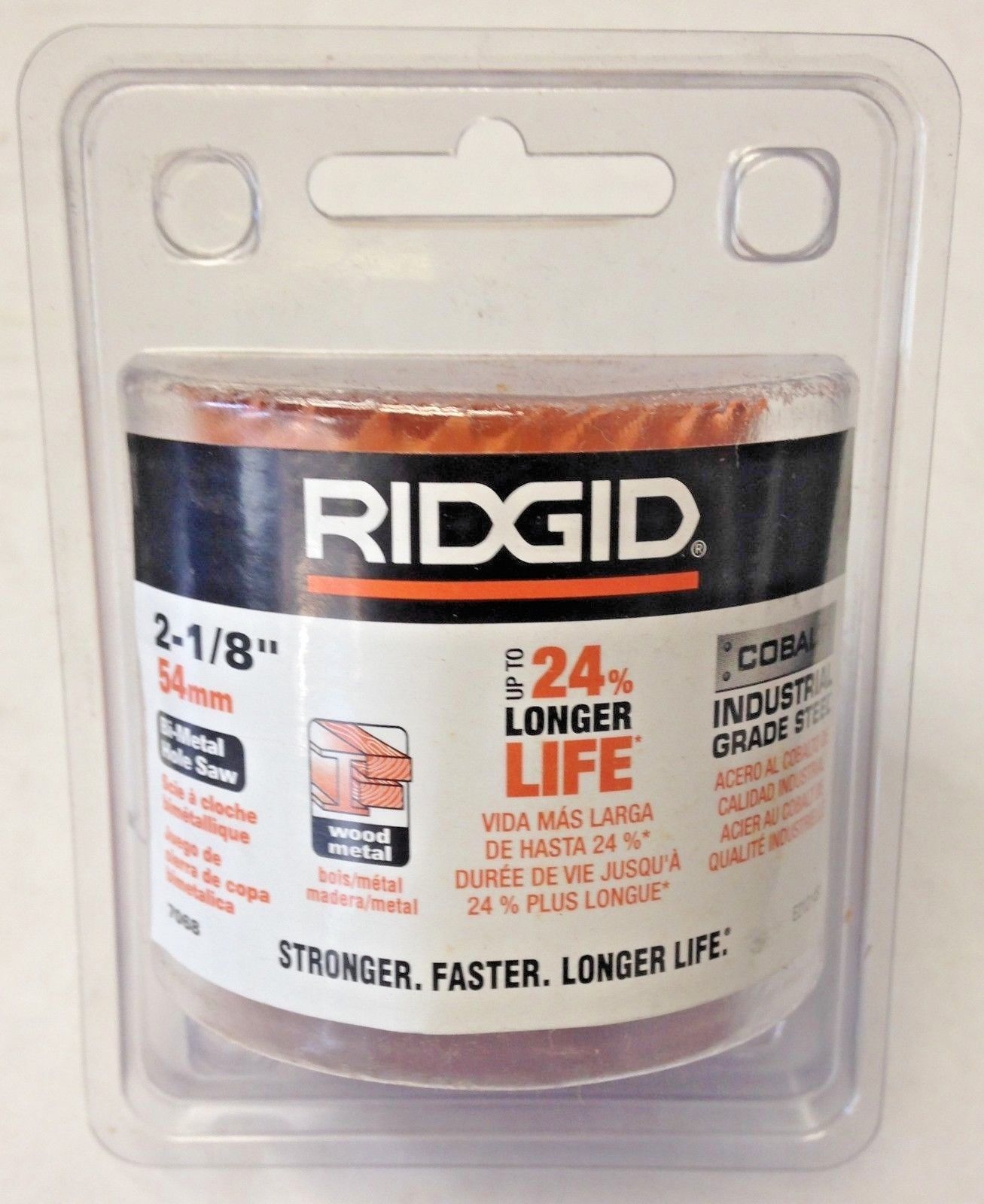 Ridgid 7068 2-1/8" Bi-Metal Holesaw Cobalt Industrial Grade Steel