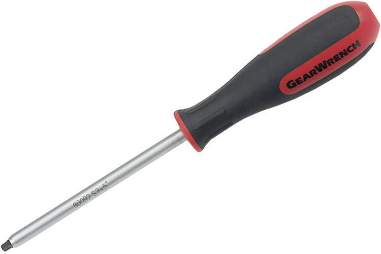 Gearwrench 80089 #0 x 4" Square Dual Material Screwdriver