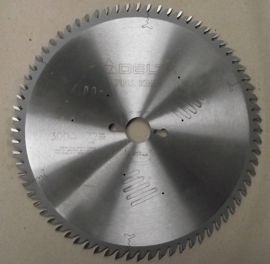 Delta Industrial 35-30072A 12" X 72 Tooth ATB Saw Blade Plus 10 Degree Hook USA