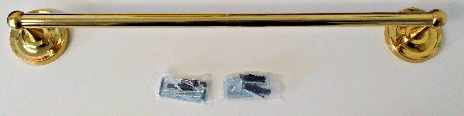 Taymor 04-PB8218 Classique Concealed Series 18" x 5/8" Towel Bar Polished Brass