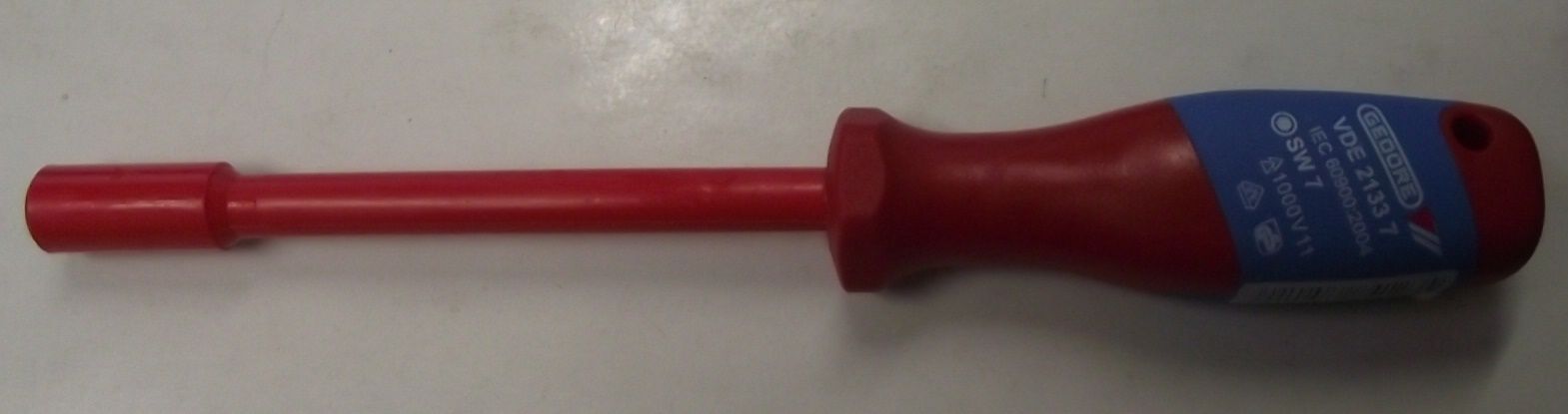 Gedore VDE 2133 7 Vde Insulated Socket Wrench With Handle 7 mm