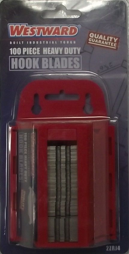 Westward 2ZRJ4 100 pc Heavy Duty Hook Blades