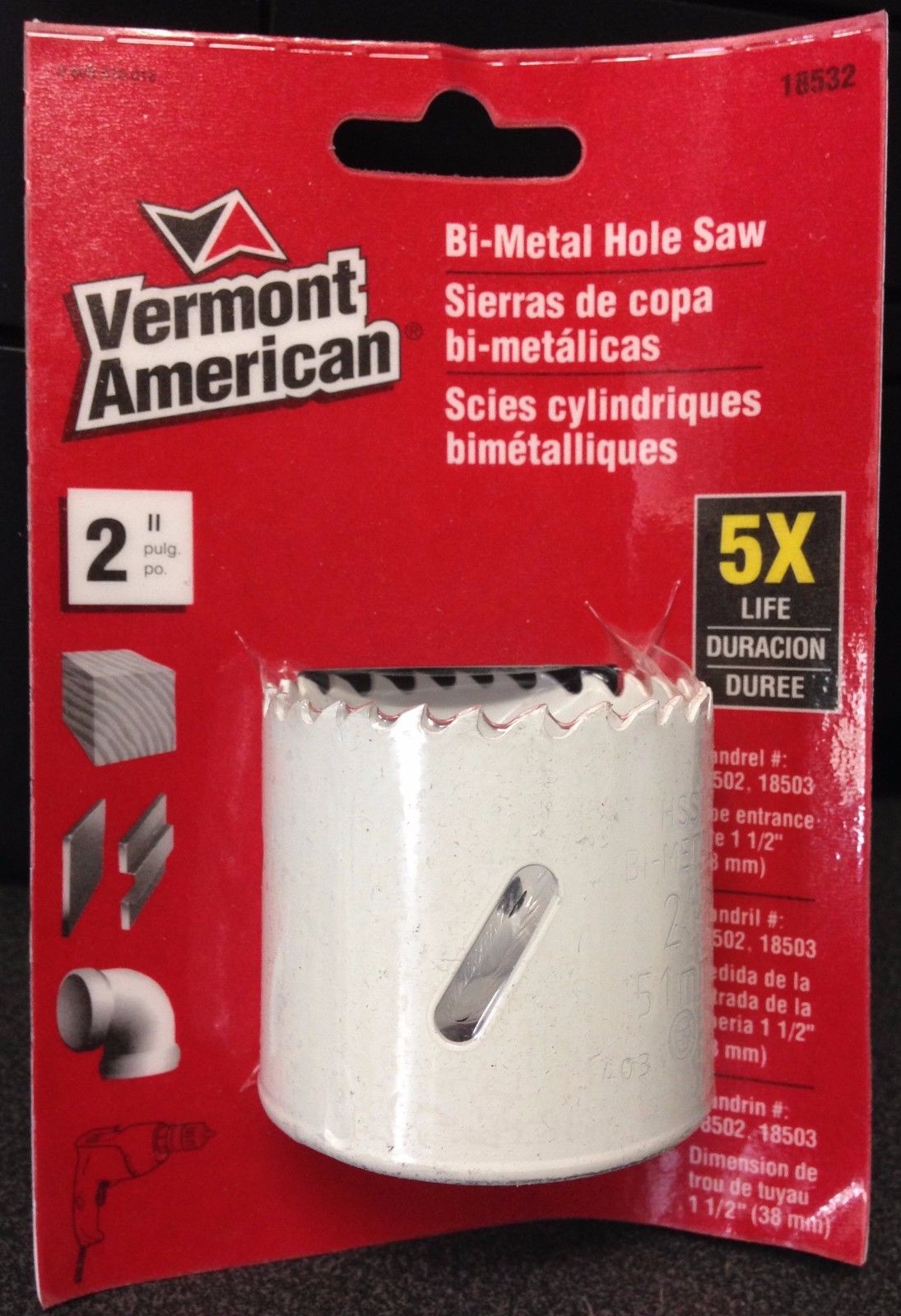 Vermont American 18532 2" HSS Bi-Metal Hole Saw