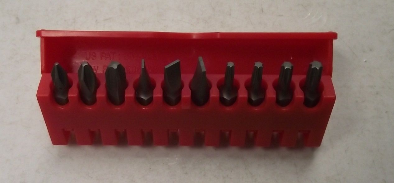 Gearwrench EHT890010GD 10 Piece Screwdriver BIt Set in Holder