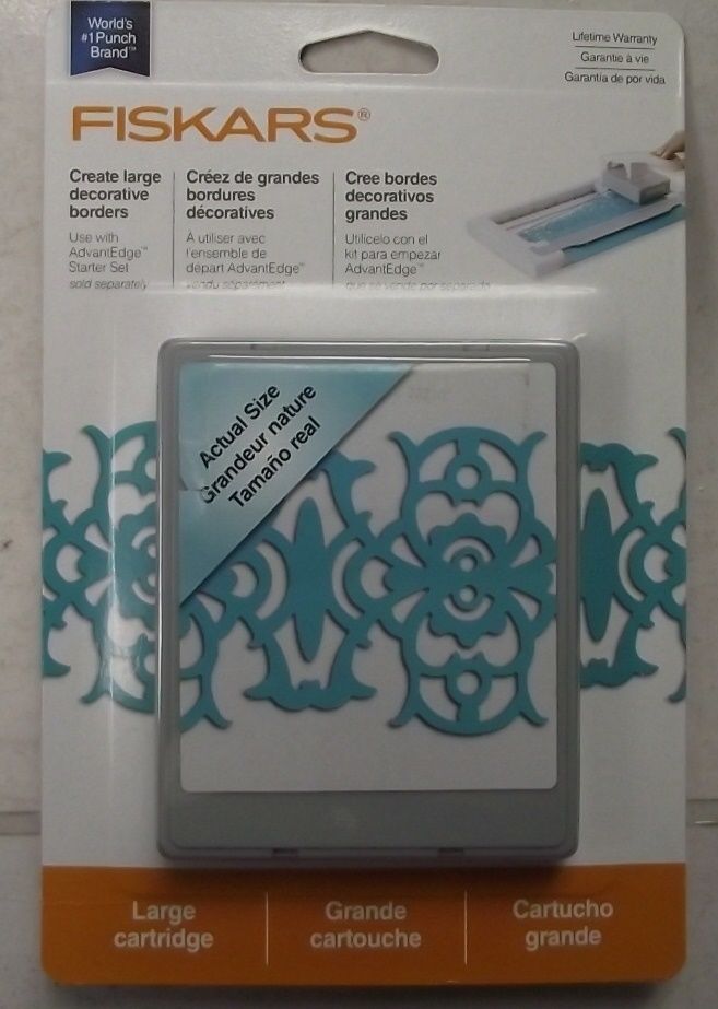 Fiskars 101770-1002 AdvantEdge Border Punch Ironworks Large Cartridge