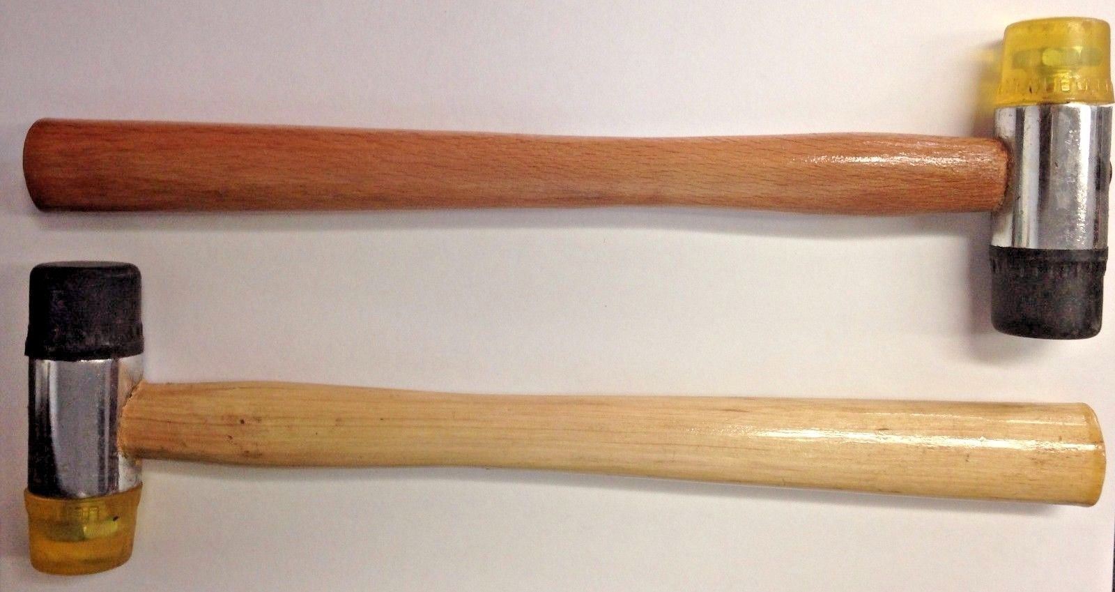 10" Long Wooden Handle Rubber Mallets (2 Mallets)