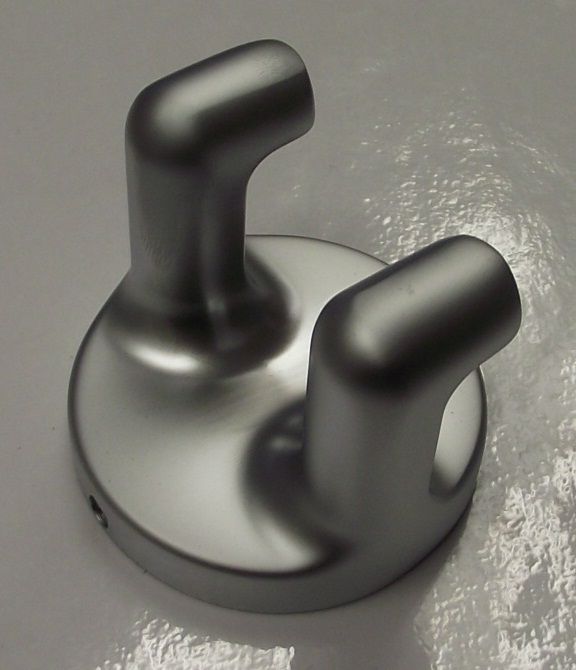 Taymor 04-SC8402 Infinity Double Hook Satin Chrome Robe Hook