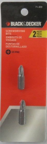 Black & Decker 71-409 Screwdriving Bits PH2 2Pcs.