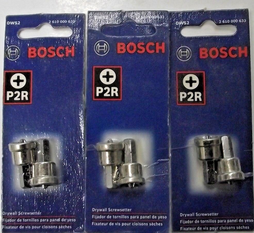 Bosch DWS2 #2 Phillips Drywall Screw Setter 3-2pks.