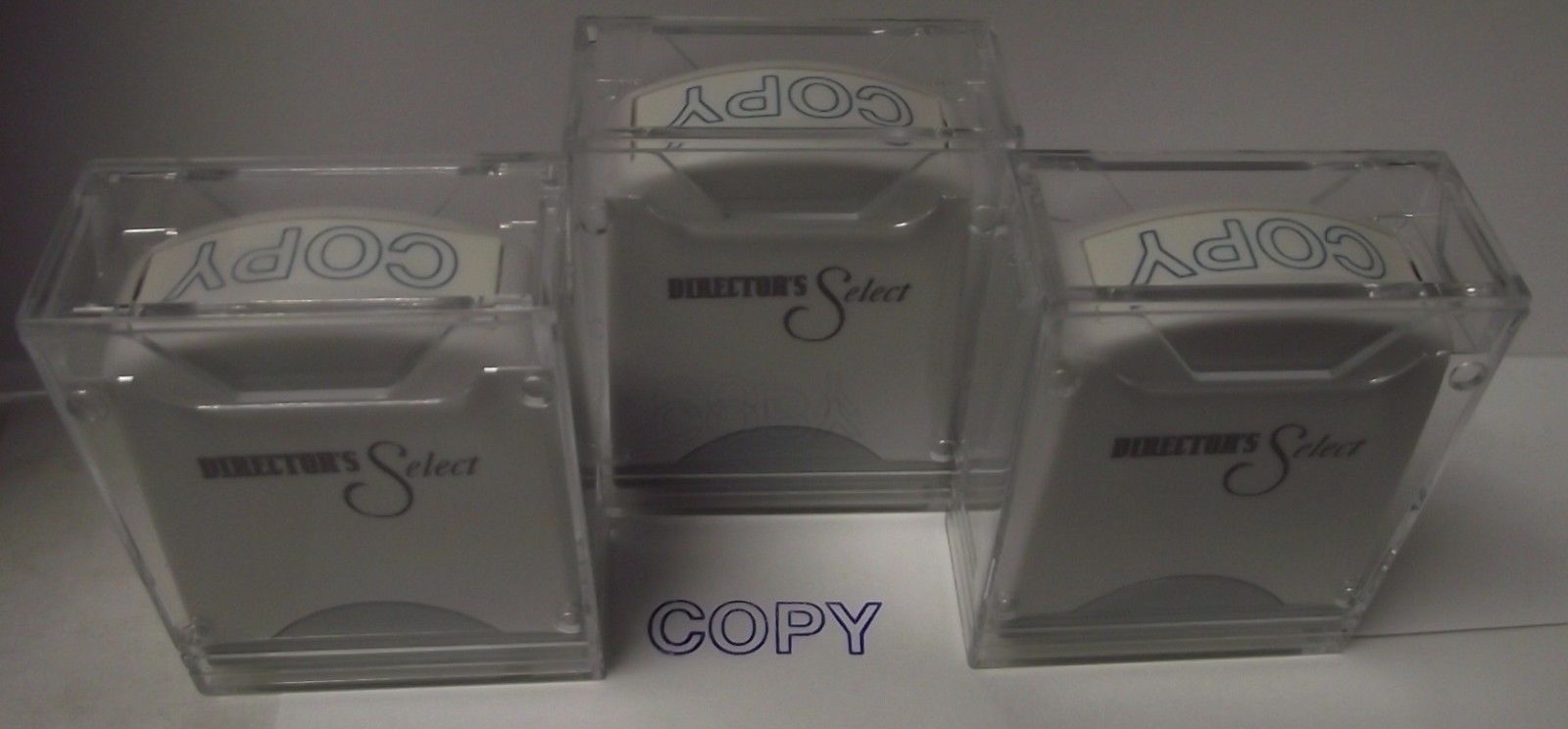 Global AGI-SS02050 Rectangle Stock Pre-Inked Rubber Stamp With "COPY" 3pcs