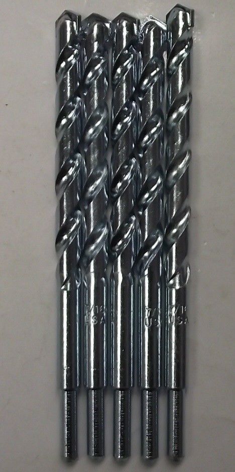 Vermont American 7/16" x 6" 1/4" Shank Rotary Masonry Drill Bit 9953022 USA 5pcs