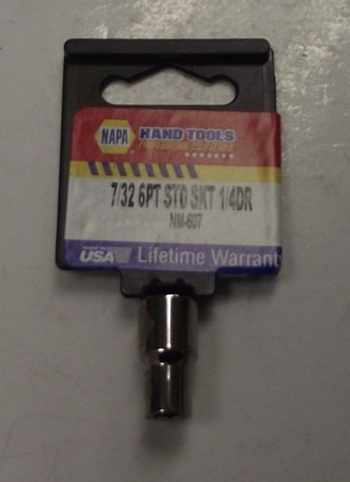 Napa NM-607 1/4" Drive 7/32" 6pt. Socket USA