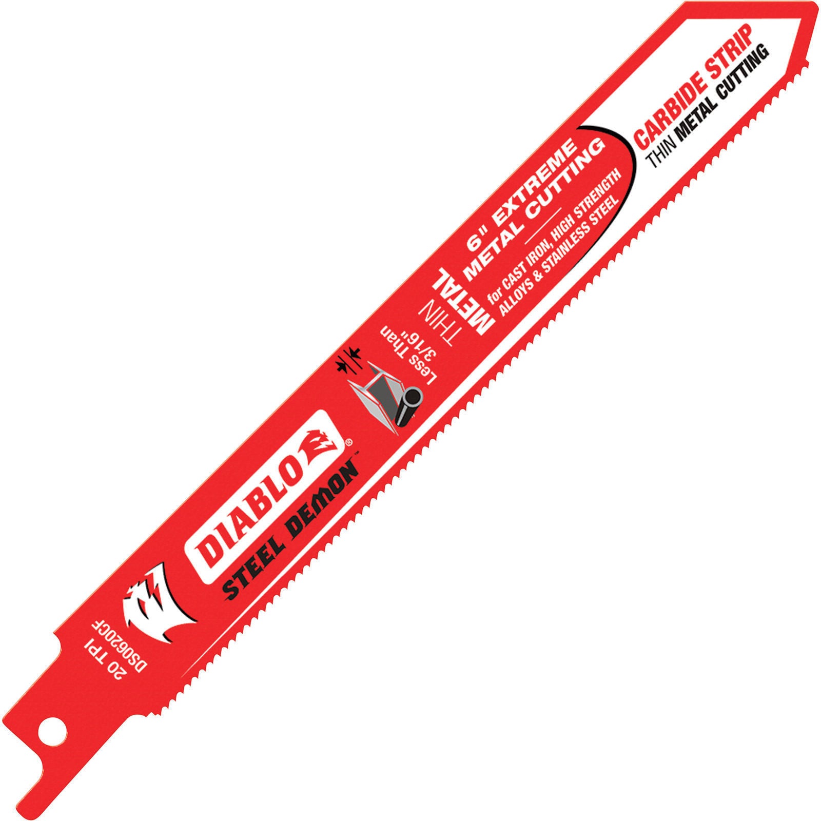 Diablo DS0620CF 6" x 20T Steel Demon Extreme Metal Cutting Reciprocating Blade