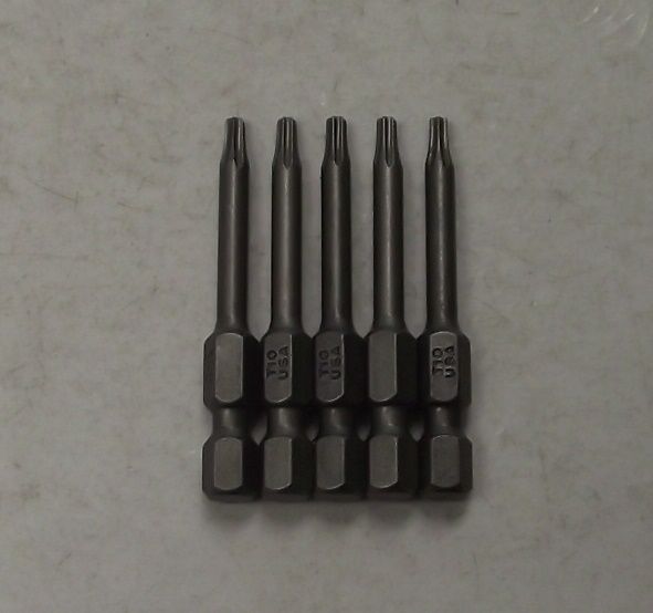 Bosch 9960233 TX10 x 2" Torx Insert Screw Bit Tips Extra Hard 5pcs. USA