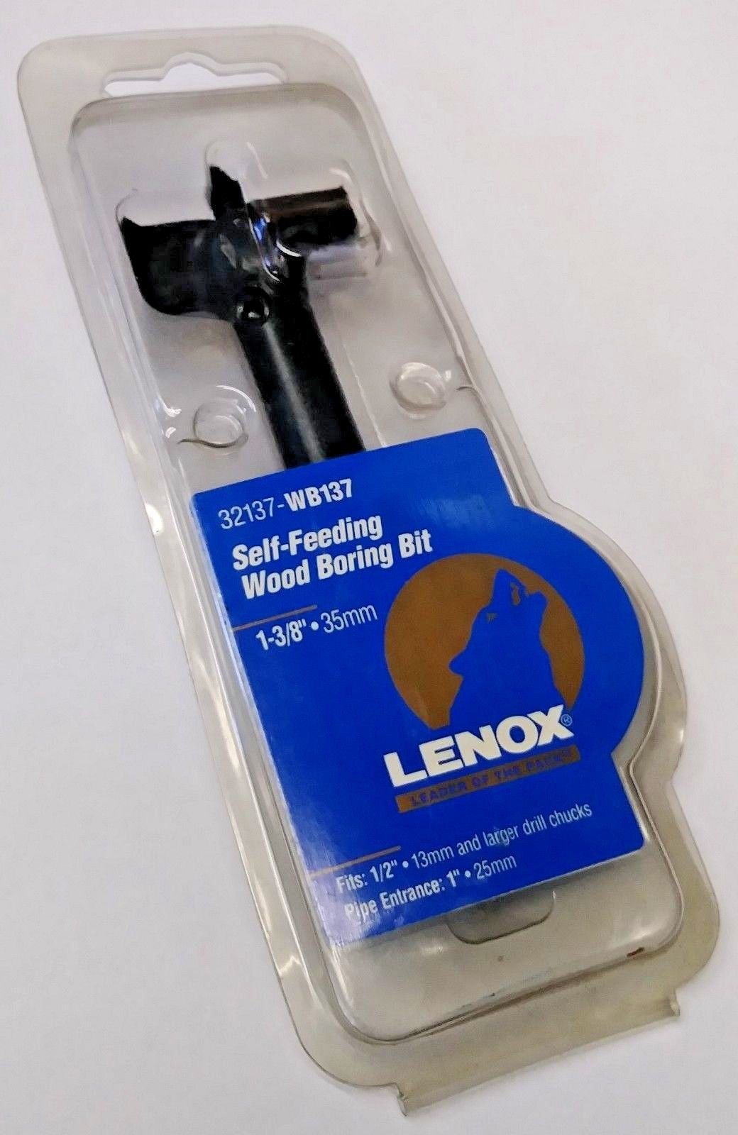 Lenox 32137-WB137 1-3/8" x 4-1/8" Self-Feeding Wood Boring Bit USA
