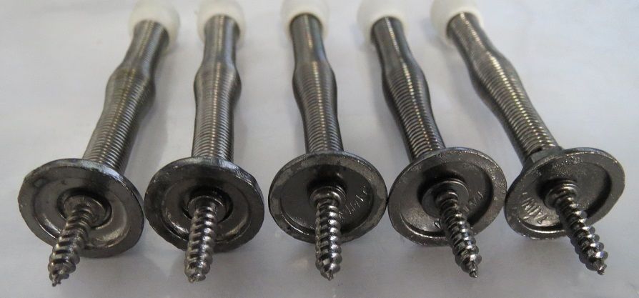 Taymor 25-P4675AN Antique Nickel 3" Spring Doorstop With Fixed Screw 5 Pks