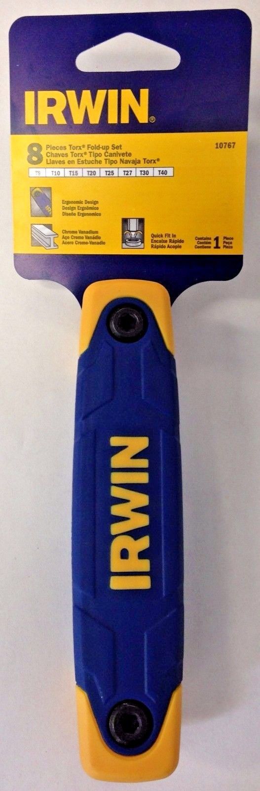 Irwin 10767 8 Piece Torx Fold-Up Set T9 - T40