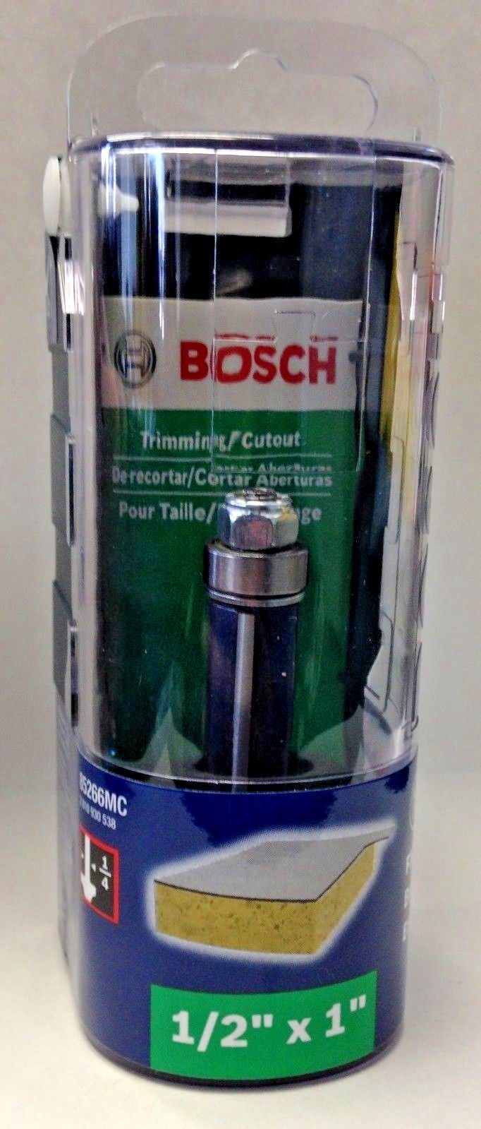 Bosch 85266MC 1/2" x 1" Trimming / Cutout Flush Trim Carbide Tipped Router Bit