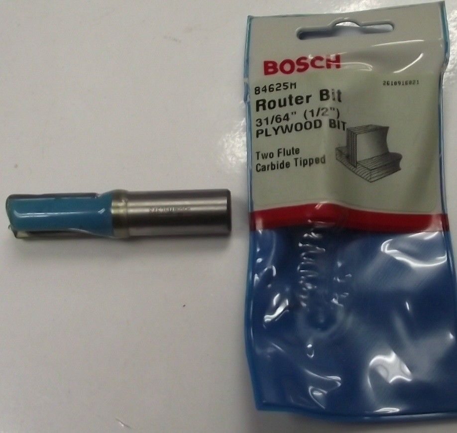 Bosch 84625M 1/2" Undersize Plywood Bit 31/64" 1/2 Shank USA