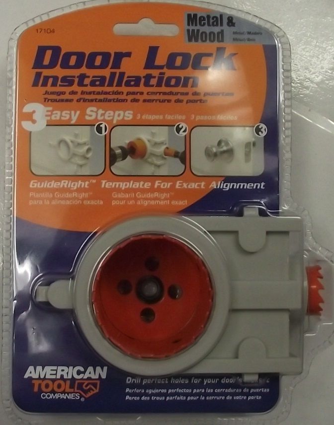 American Tool by Irwin 17104 Bi-Metal Door Lock Installation Kit