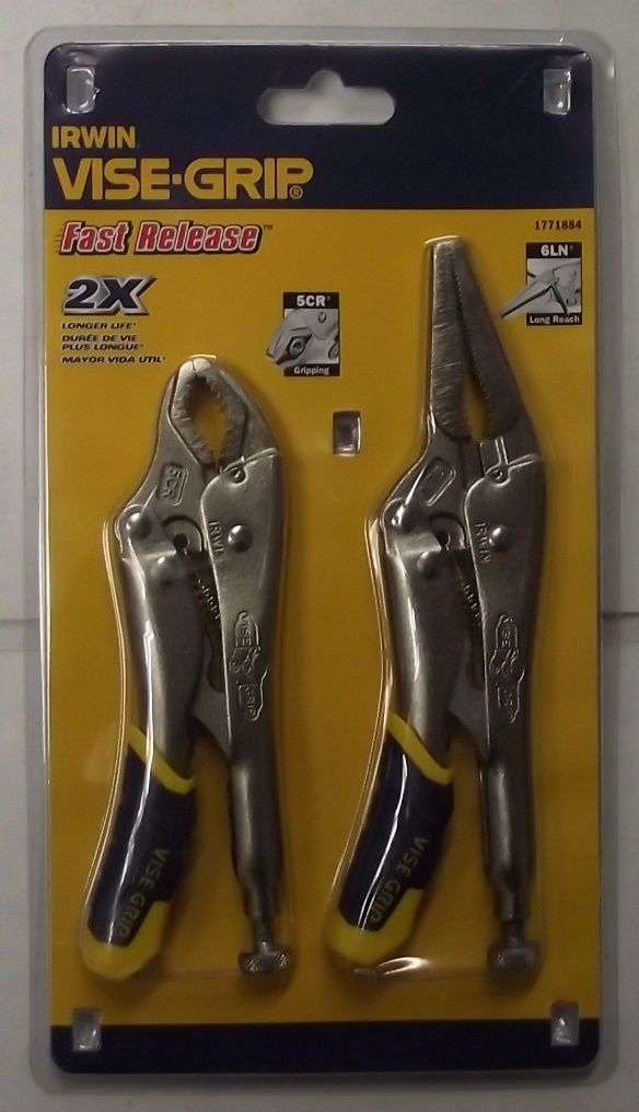 IRWIN Tools 1771884 VISE-GRIP Locking Pliers Set Fast Release 2-Piece