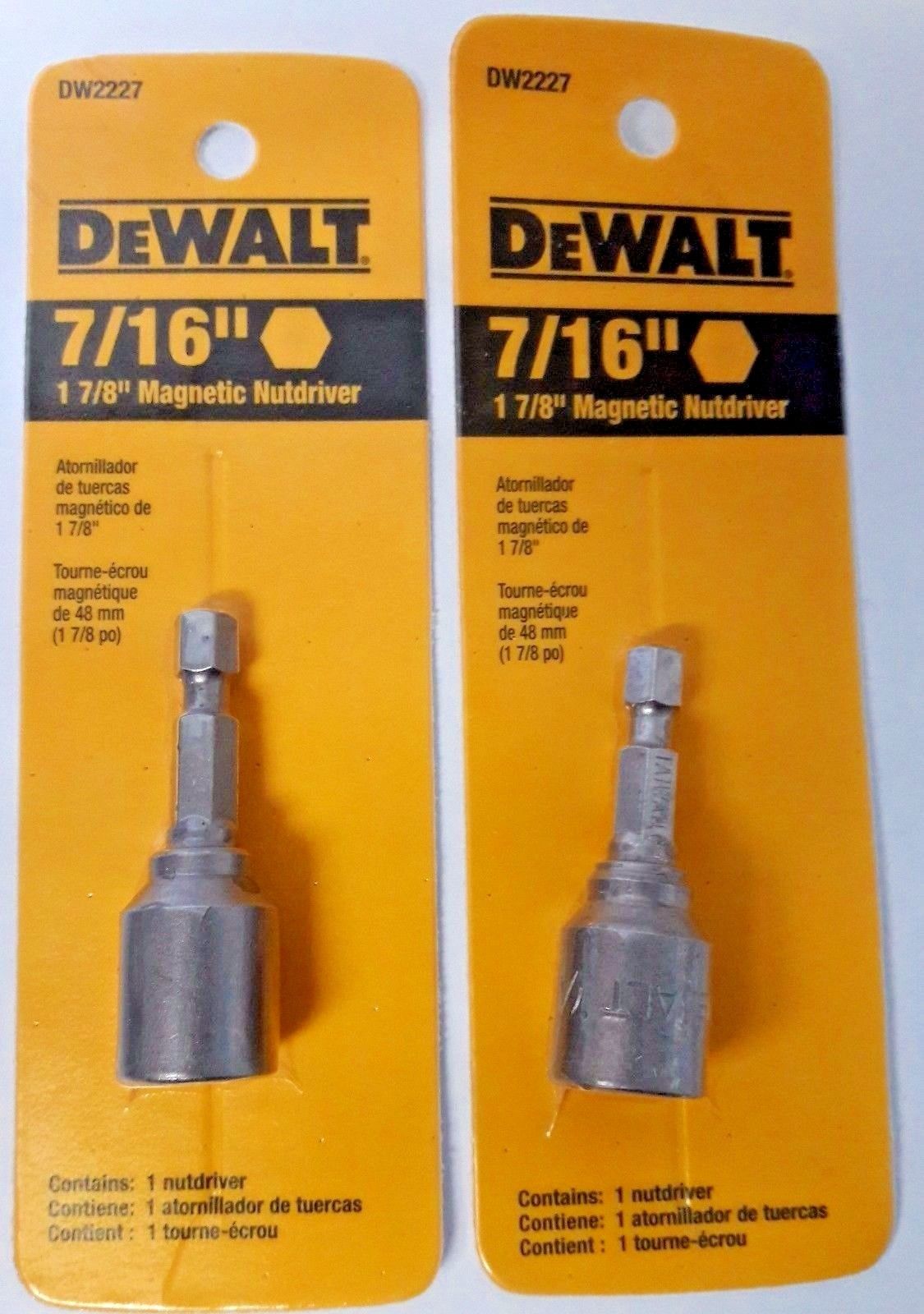 Dewalt DW2227 7/16" x 1-7/8" Nutsetter 2PKS