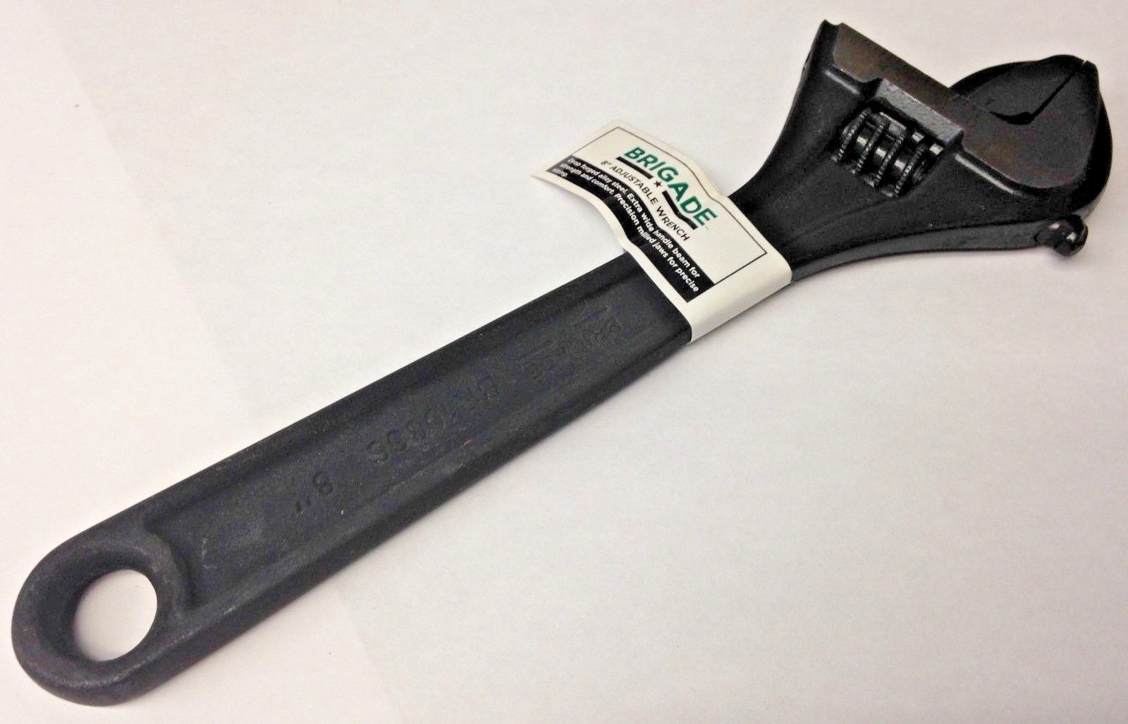 Brigade BR10866 8" Black Adjustable Wrench