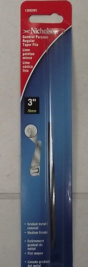 Nicholson 13692MV 3" General Purpose Regular Taper File