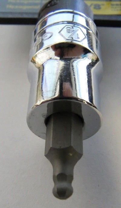 Gearwrench 80539 1/8" Ball Hex Bit Socket 3/8" Drive