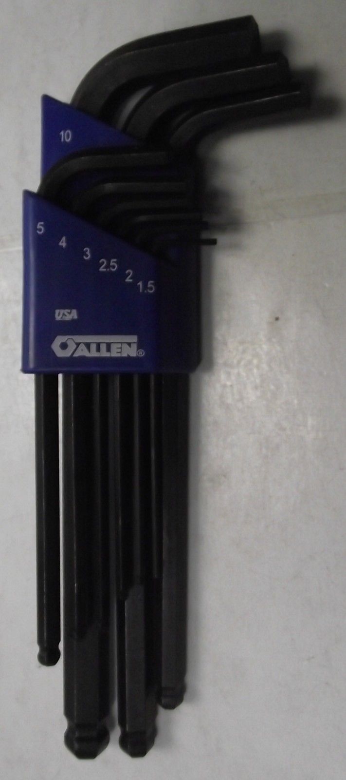 Allen 56194 9-Pc. Ball Plus Metric Hex Key Set USA