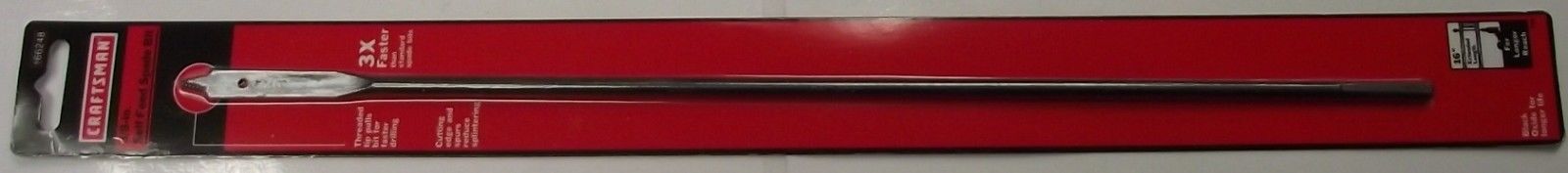 Craftsman 66248 3/8" x 16" Wood Boring Self Feed Spade Bit