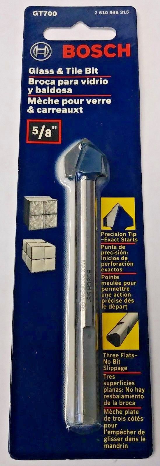 Bosch GT700 5/8" Glass & Tile Bit #49