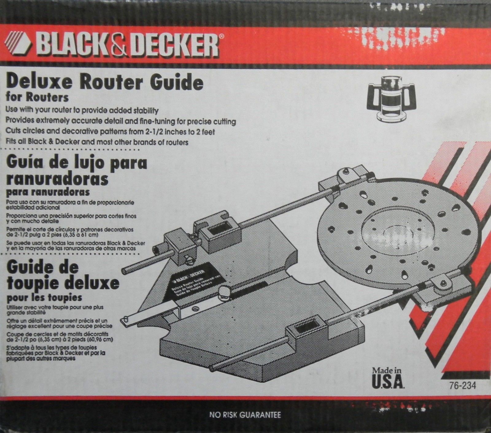 Black+Decker Router in action 