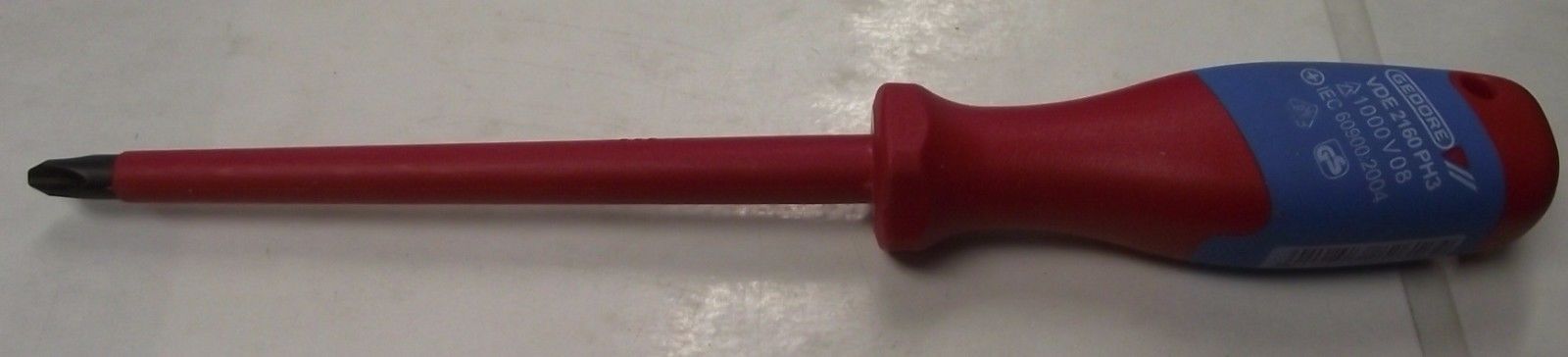 Gedore VDE 2160 PH 3 Vde Insulated #3 Phillips Screwdriver Germany