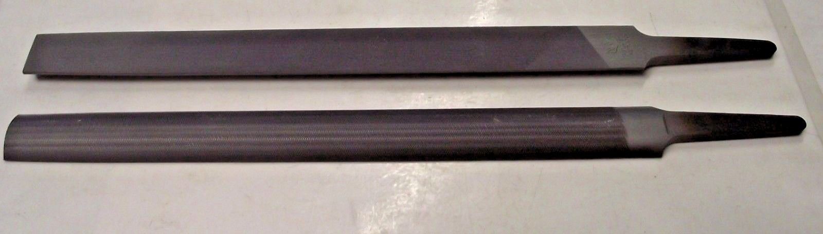 OEM WF&K 13068 8" Half Round American Pattern Smooth File 2pcs.