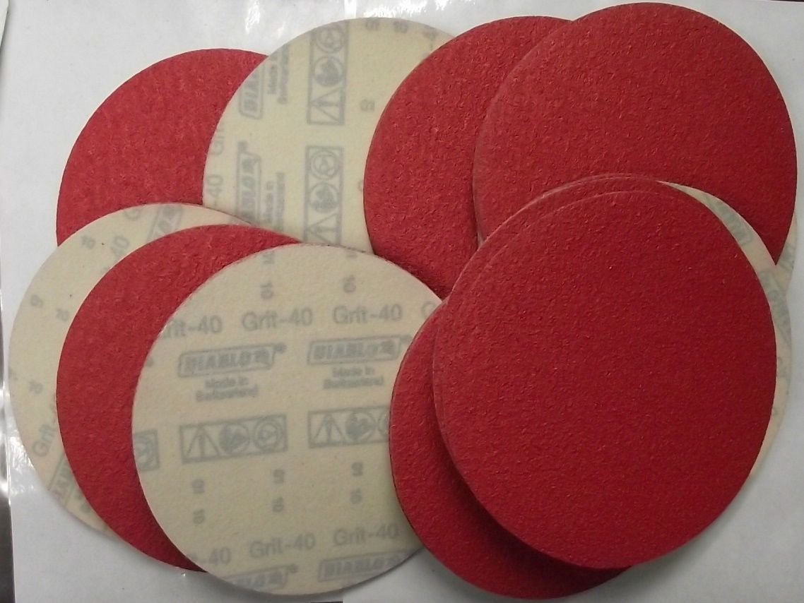 Diablo 2610017898 50 Pack U-Sand Hook & Lock 6" 40 Grit Sanding Discs