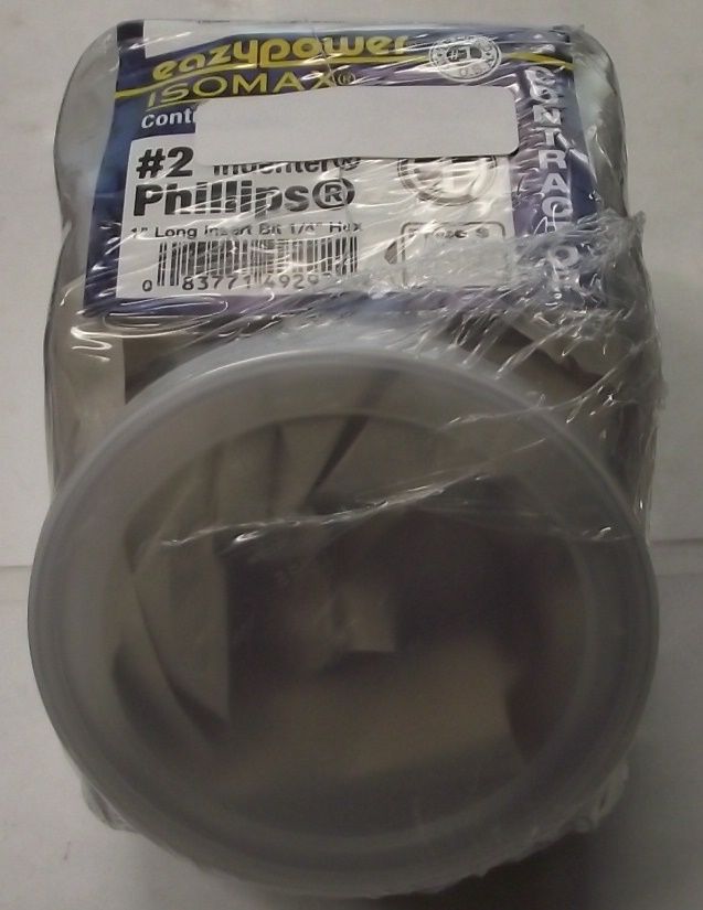 Eazypower 79292 ISOMAX Contractor Quality #2 Phillips Drywall Screw Setter 100pc