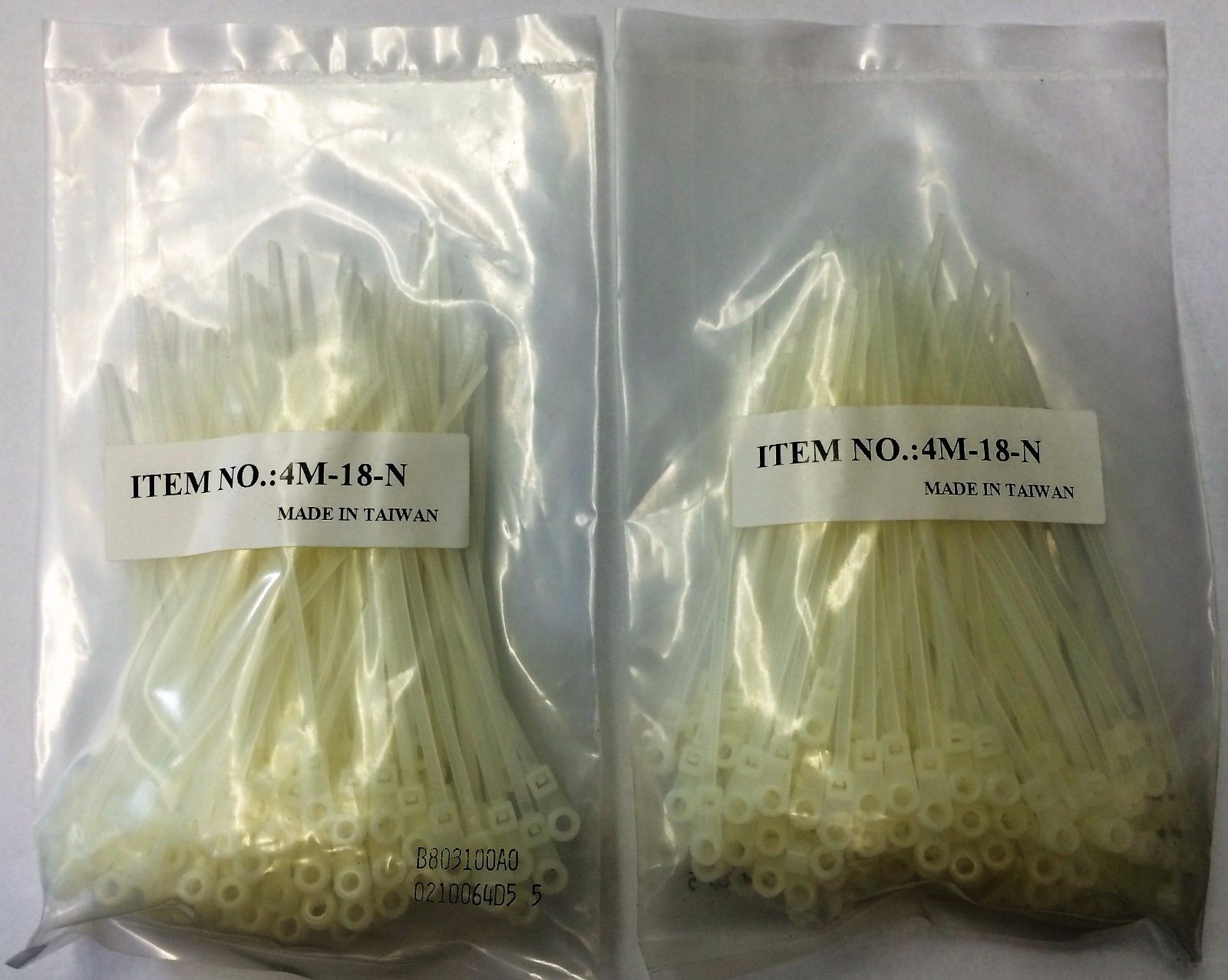 Gardner Bender 4" Natural Mounting Cable Ties 4M-18-N (2 Bags)