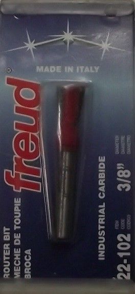 Freud 22-102 Industrial Carbide 3/8" Diameter 9-Degree Dovetail Router Bit Italy