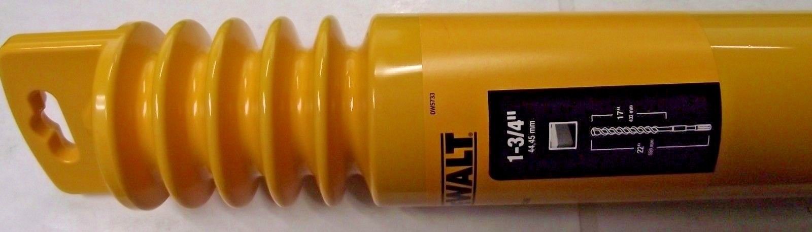 DeWalt DW5733 1-3/4" x 17" x 22" 2 Cutter Spline Shank Rotary Hammer Bit Germany