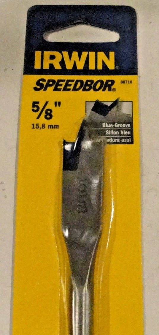 Irwin Speedbor 88710 5/8" x 16" Blue-Groove Spade Bit