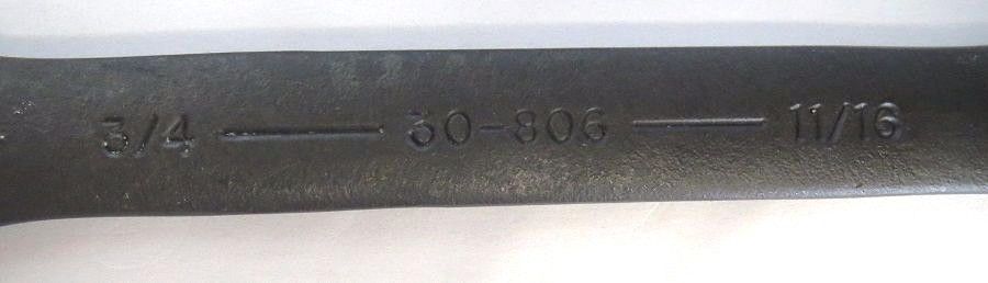 Armstrong 30-806 11/16" x 3/4" Open End Wrench Black USA